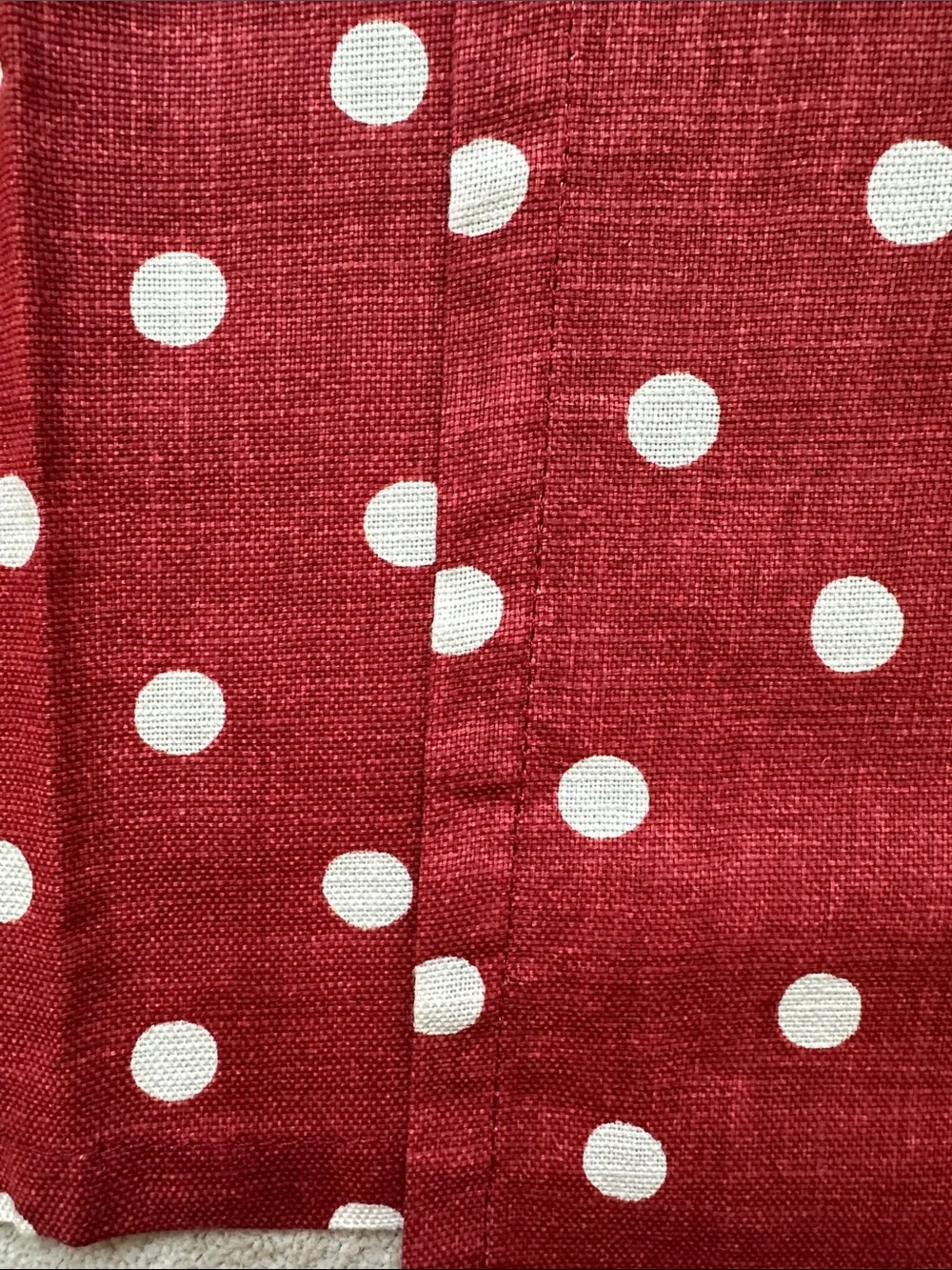 NWOT 2 Pottery Barn Dish Towels Red Polka Dot Americana Patriotic 20” x 30”